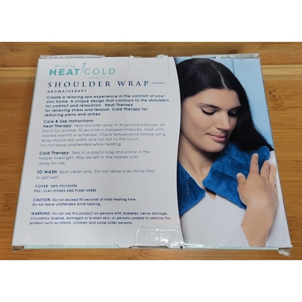 EVRIHOLDER NIB Healing Hot Cold Shoulder Wrap Aromatherapy Weighted Microwavable - Picture 4 of 16